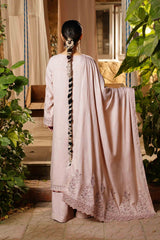 CHAMPAGNE - Peach Embroidered (3Pcs) - 3204