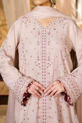 CHAMPAGNE - Peach Embroidered (3Pcs) - 3204