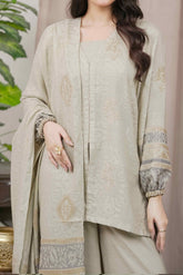 VANILLA - Unstitched Velvet Jacquard Suit (3 Piece) 3198
