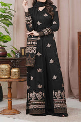 NOIR - Unstitched Velvet Jacquard Suit (3 Piece) 3196
