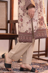 NUSLW3046 Printed Lawn Suit - Unstitched 3Pc