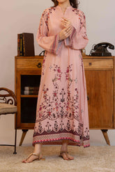 Npslr116 Printed Raw Silk Lawn - Stitched 1Pc