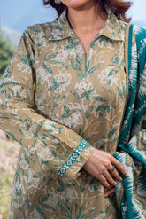 FERN - Printed Unstitched Khaddar Suit (3 Piece) 3136