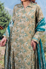 FERN - Printed Unstitched Khaddar Suit (3 Piece) 3136