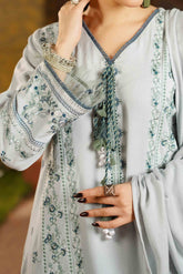 SYLVIE - Peach Embroidered (3Pcs) - 3210