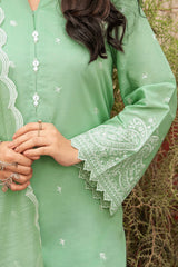 NPSLE3131 Chiness Lawn Suit - Stitched 3Pc