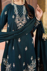 AZURE - Peach Embroidered (3Pcs) - 3202