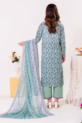 NPSE3140 Printed Embroidered Lawn Suit - 3 Piece