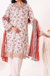 NPSE3143 Printed Embroidered Lawn Suit - 3 Piece