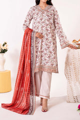 NPSE3143 Printed Embroidered Lawn Suit - 3 Piece