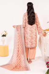 NPSE3139 Printed Embroidered Lawn Suit - 3 Piece