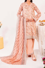 NPSE3139 Printed Embroidered Lawn Suit - 3 Piece