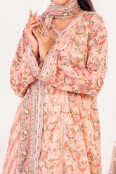 NPSE3139 Printed Embroidered Lawn Suit - 3 Piece