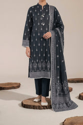 NUSLW3087 Printed Lawn Suit - Unstitched 3Pc