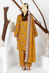 Unstitched 3Pc - Printed Khaddar Suit - 263023