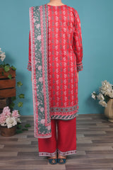 NUSL3276 Printed Lawn Suit - Unstitched 3Pc