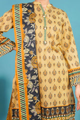 NUSL3283 Printed Lawn Suit - Unstitched 3Pc