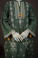NPWE3041 - Printed Embroidered Khaddar (Stitched 3Pc)