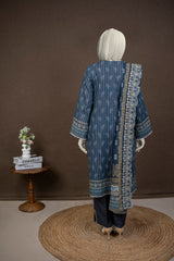 NPWE3033 - Printed Embroidered Khaddar (Stitched 3Pc)