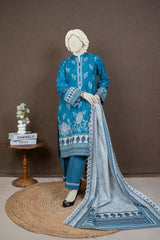 NPWE3032 - Printed Embroidered Khaddar (Stitched 3Pc)