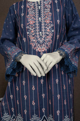 NPWE3034 - Printed Embroidered Khaddar (Stitched 3Pc)