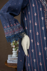 NPWE3034 - Printed Embroidered Khaddar (Stitched 3Pc)