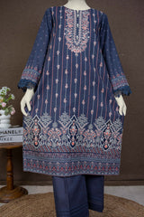 NUWE3118 Printed Embroidered Khaddar Suit - 3 Piece