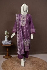 NPWE3036 - Printed Embroidered Khaddar (Stitched 3Pc)