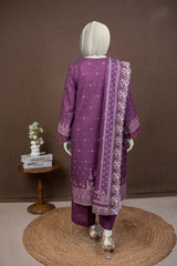 NUWE3119 Printed Embroidered Khaddar Suit - 3 Piece