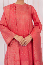 NUSJ3286 Jacquard Lawn Suit - Unstitched 3Pc