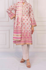 NUSJ3294 Jacquard Lawn Suit - Unstitched 3Pc