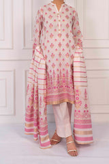 NUSJ3294 Jacquard Lawn Suit - Unstitched 3Pc