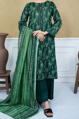 NUSL3221 Printed Lawn Suit - Unstitched 3Pc