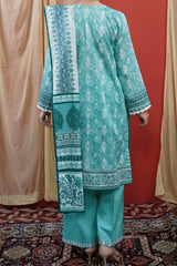 NUSL3243 Printed Lawn Suit - Unstitched 3Pc