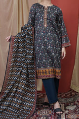 NUSL3247 Printed Lawn Suit - Unstitched 3Pc