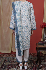 NUSL3224 Printed Lawn Suit - Unstitched 3Pc