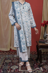 NUSL3224 Printed Lawn Suit - Unstitched 3Pc