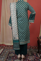 NUSL3244 Printed Lawn Suit - Unstitched 3Pc