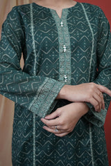 NUSL3250 Printed Lawn Suit - Unstitched 3Pc