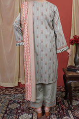 NUSL3222 Printed Lawn Suit - Unstitched 3Pc