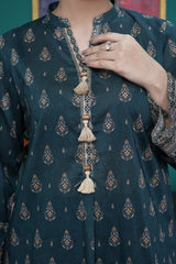 NUSL3236 Printed Lawn Suit - Unstitched 3Pc