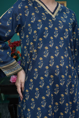 NUSL3228 Printed Lawn Suit - Unstitched 3Pc