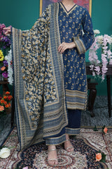 NUSL3228 Printed Lawn Suit - Unstitched 3Pc
