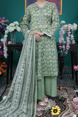 NUSL3231 Printed Lawn Suit - Unstitched 3Pc