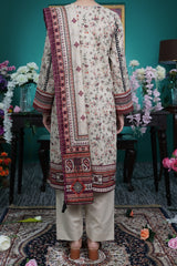 NUSL3227 Printed Lawn Suit - Unstitched 3Pc