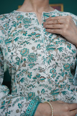 NUSL3230 Printed Lawn Suit - Unstitched 3Pc