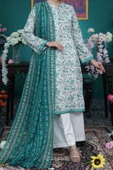 NUSL3230 Printed Lawn Suit - Unstitched 3Pc