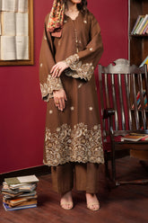 Stitched 2Pc - Embroidered Khaddar - NUWKDS2004