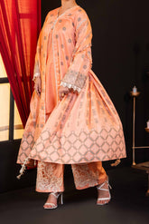 NUSJ3292 Jacquard Lawn Suit - Unstitched 3Pc