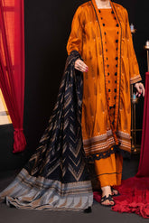 NUSJ3291 Jacquard Lawn Suit - Unstitched 3Pc